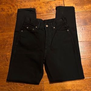 Paris Blues Straight Leg Black Denim Jeans size 5